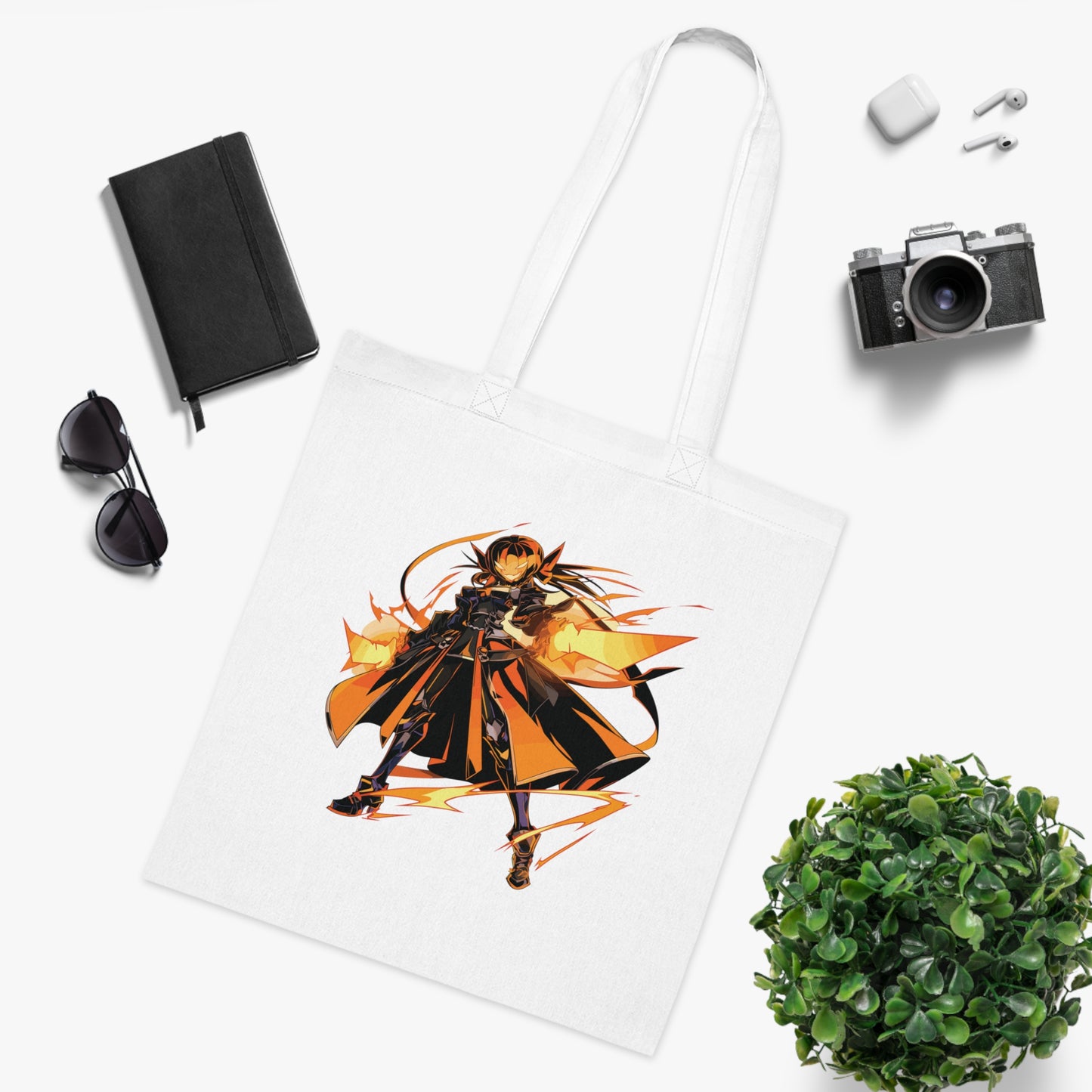 100% Cotton Canvas Tote Bag | Anime-Halloween-026