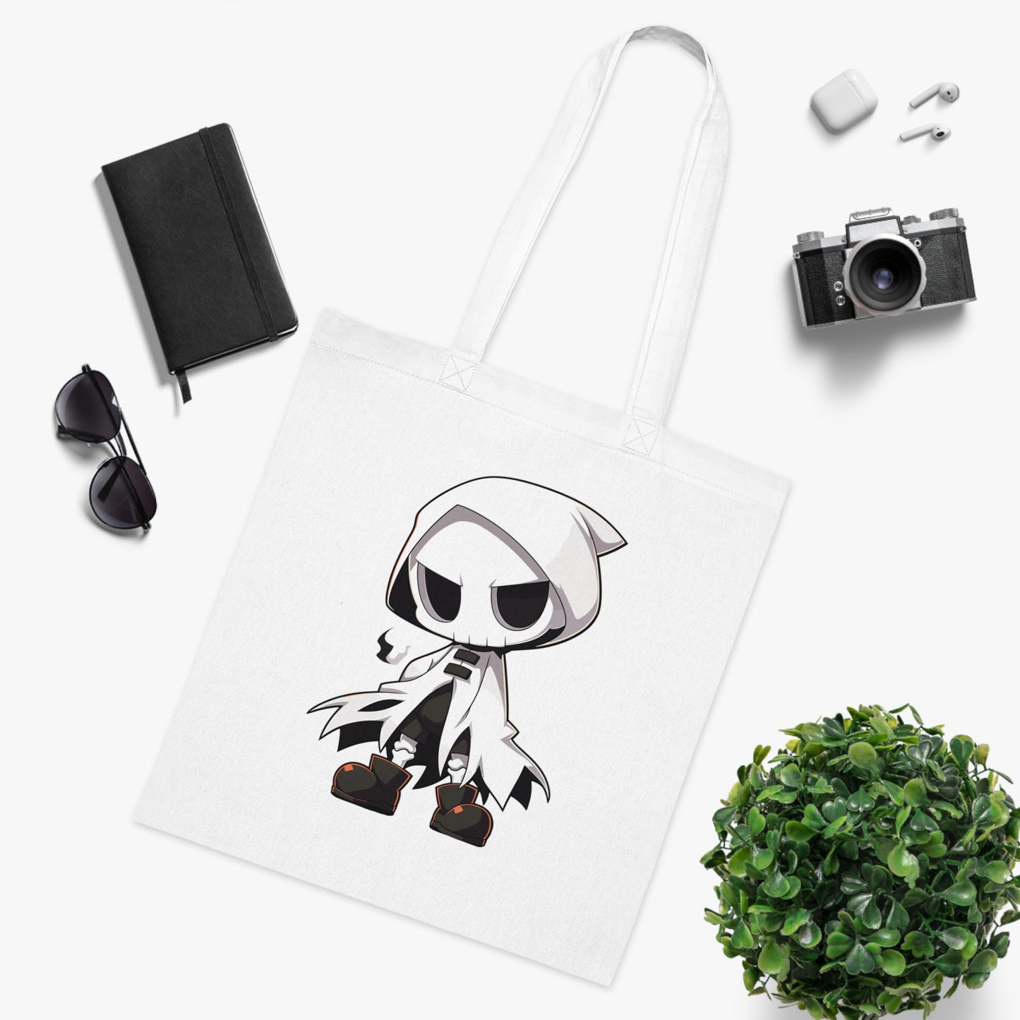 100% Cotton Canvas Tote Bag | Anime-Halloween-035