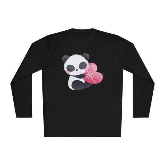 100% Cotton Long Sleeve Tee | Kawaii-Panda-006