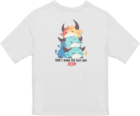 100% Cotton Oversized Tee | Kawaii-Bull-001