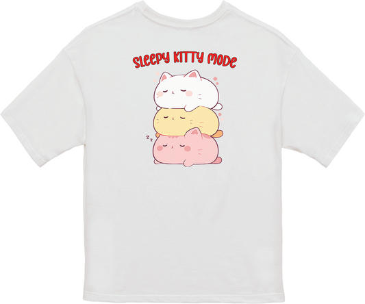 100% Cotton Oversized Tee | Kawaii-Cat-003
