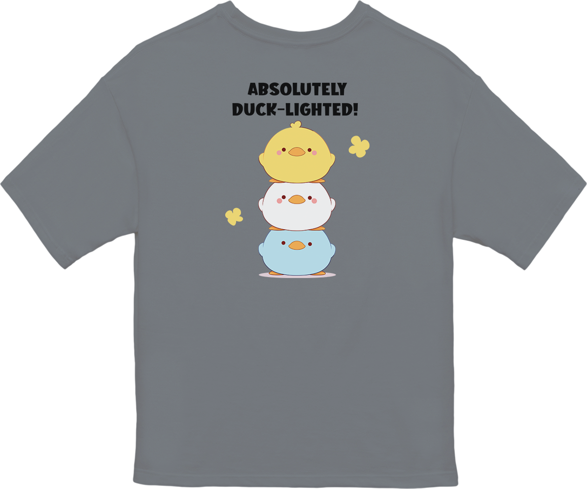 100% Cotton Oversized Tee | Kawaii-Duck-002