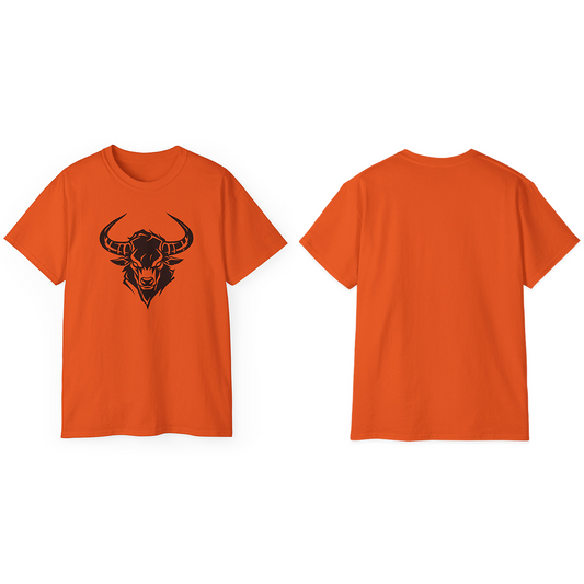 100% Cotton Short Sleeve Tee | Minimalism-Bull-013