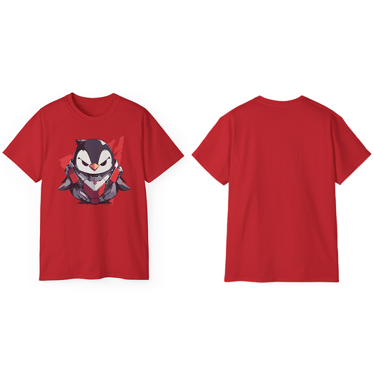 100% Cotton Short Sleeve Tee | Mascot-Penguin-010