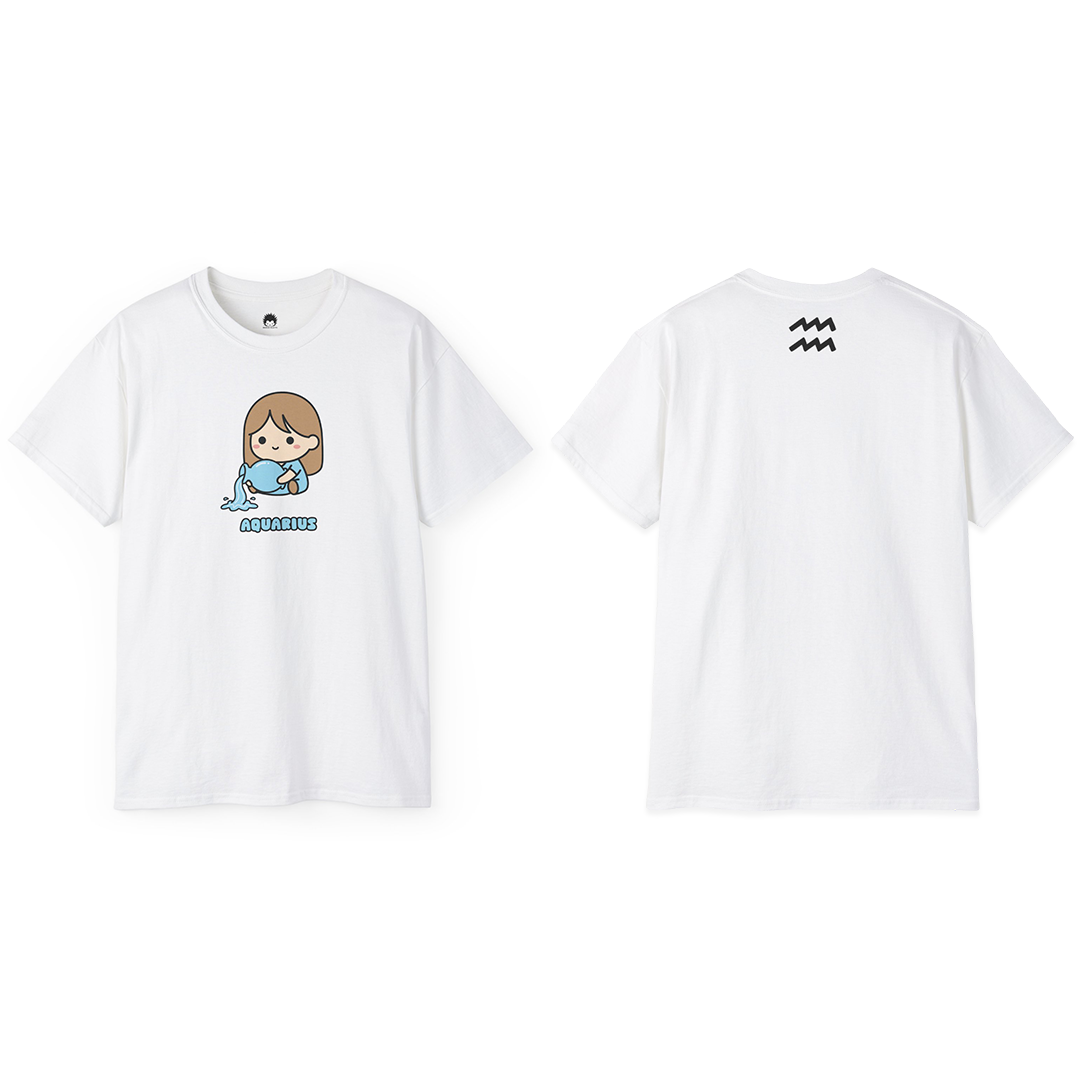 100% Cotton Short Sleeve Tee | Kawaii-Horoscope-011