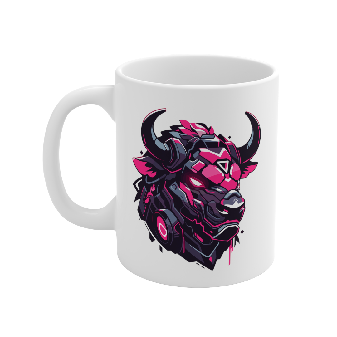 11 Oz Mug | Mascot-Bull-001