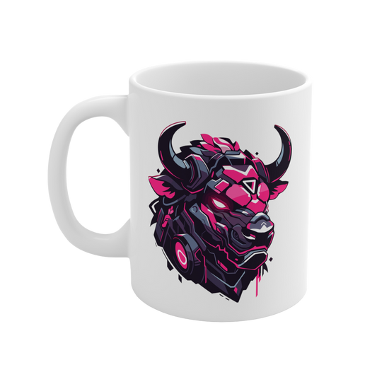 11 Oz Mug | Mascot-Bull-001