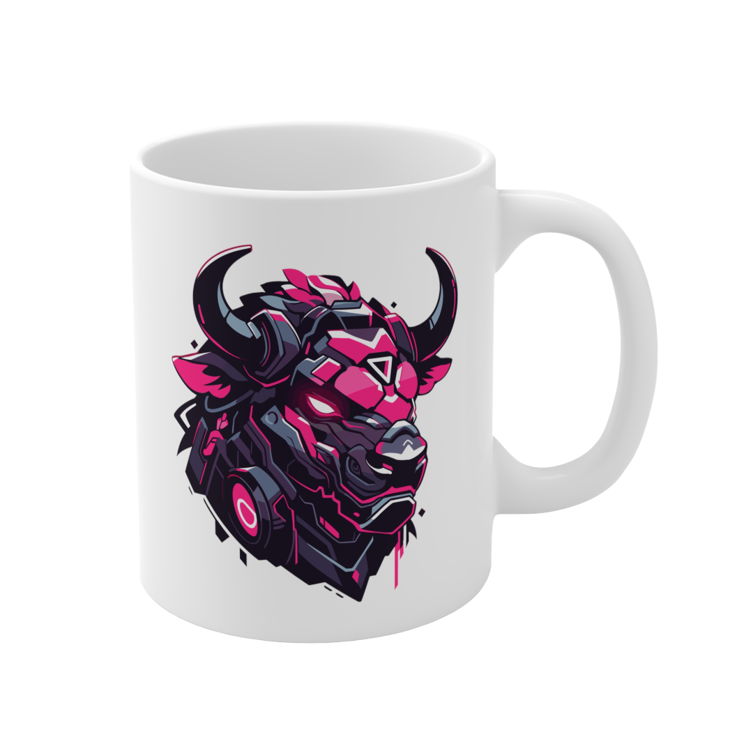 11 Oz Mug | Mascot-Bull-001