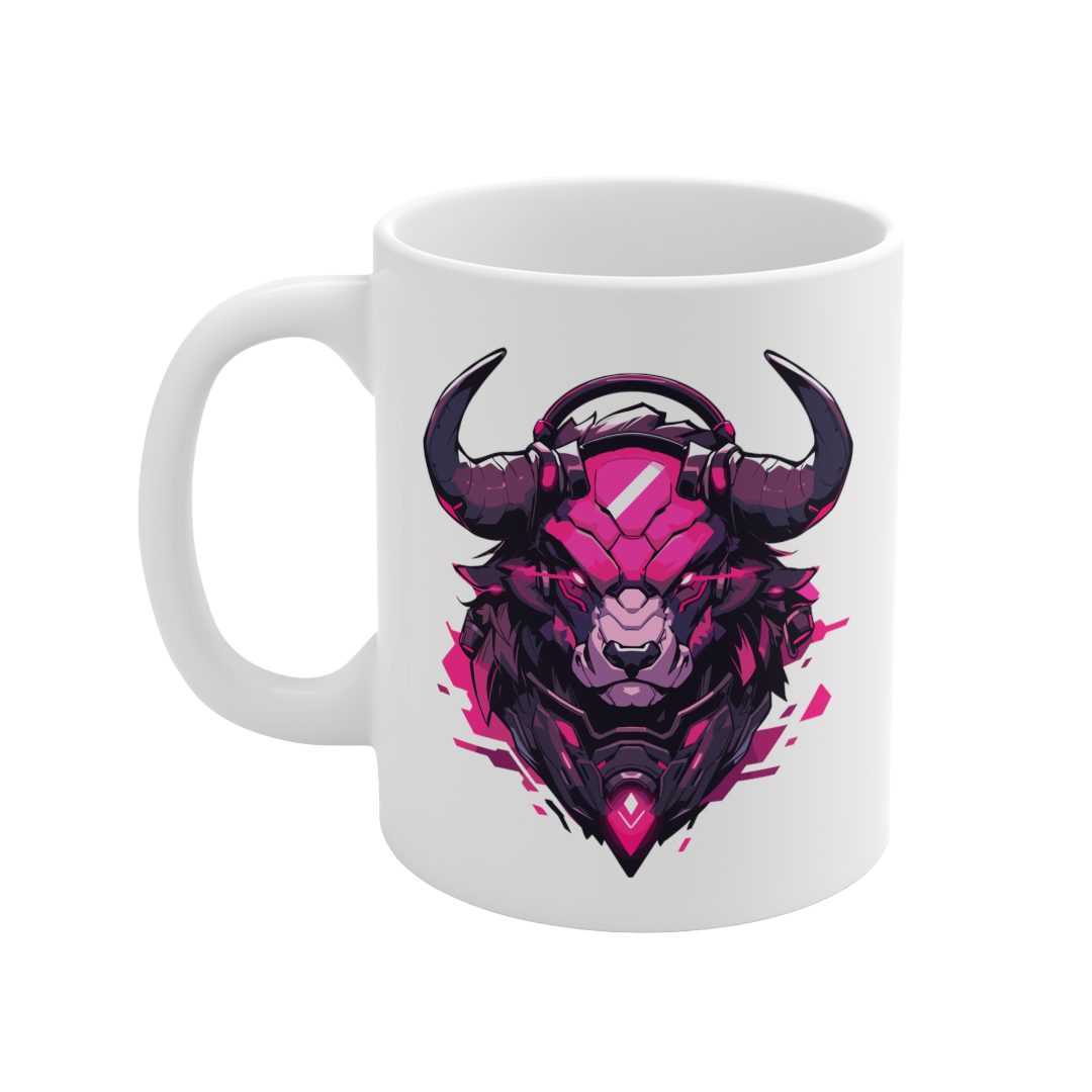 11 Oz Mug | Mascot-Bull-002