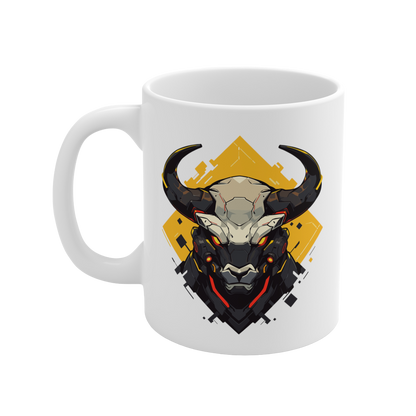 11 Oz Mug | Mascot-Bull-004