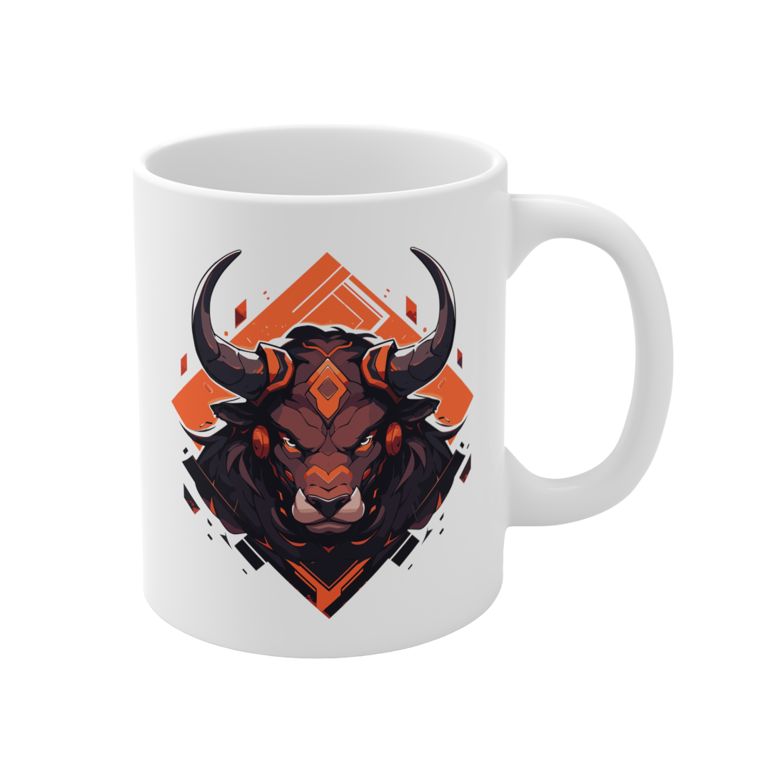 11 Oz Mug | Mascot-Bull-007