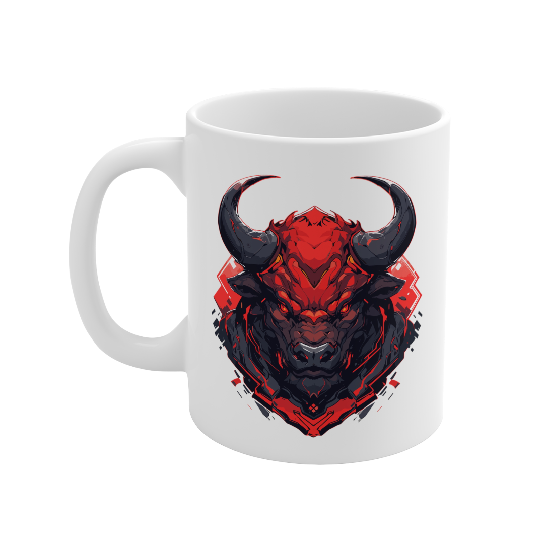 11 Oz Mug | Mascot-Bull-010