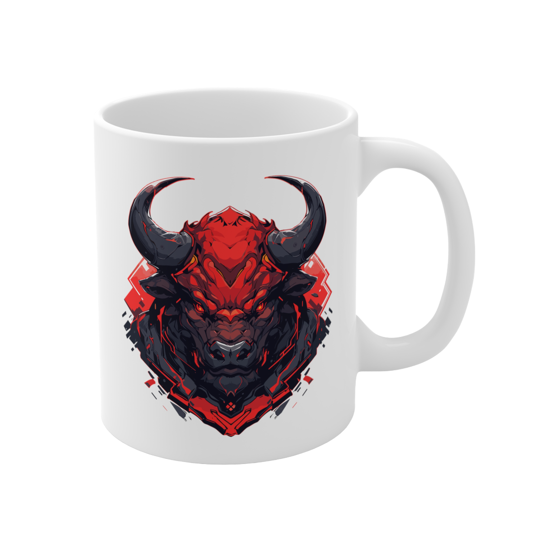 11 Oz Mug | Mascot-Bull-010