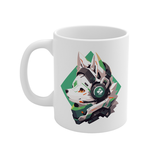 Mascot Logo 11 Oz Mug M11-2404-Mascot-Dog-011