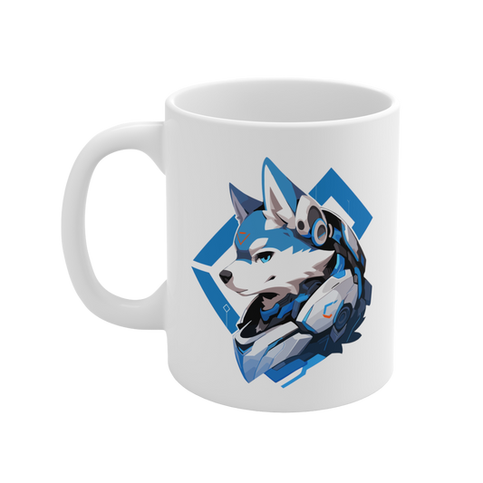 Mascot Logo 11 Oz Mug M11-2404-Mascot-Dog-013