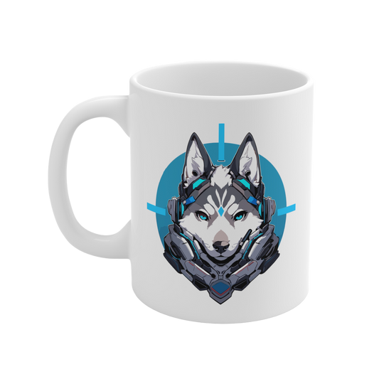 Mascot Logo 11 Oz Mug M11-2404-Mascot-Dog-014