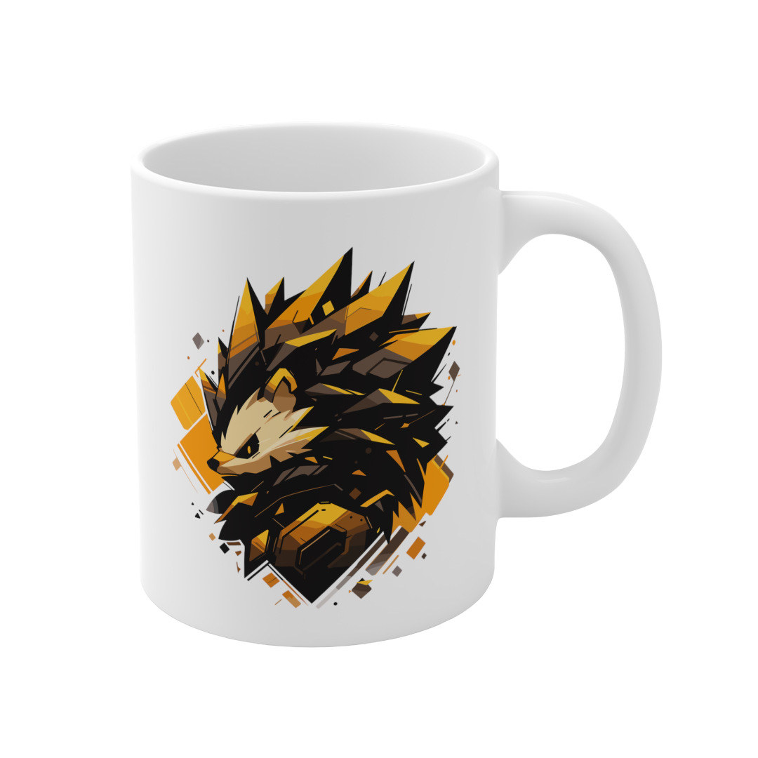 11 Oz Mug | Mascot-Hedgehog-003