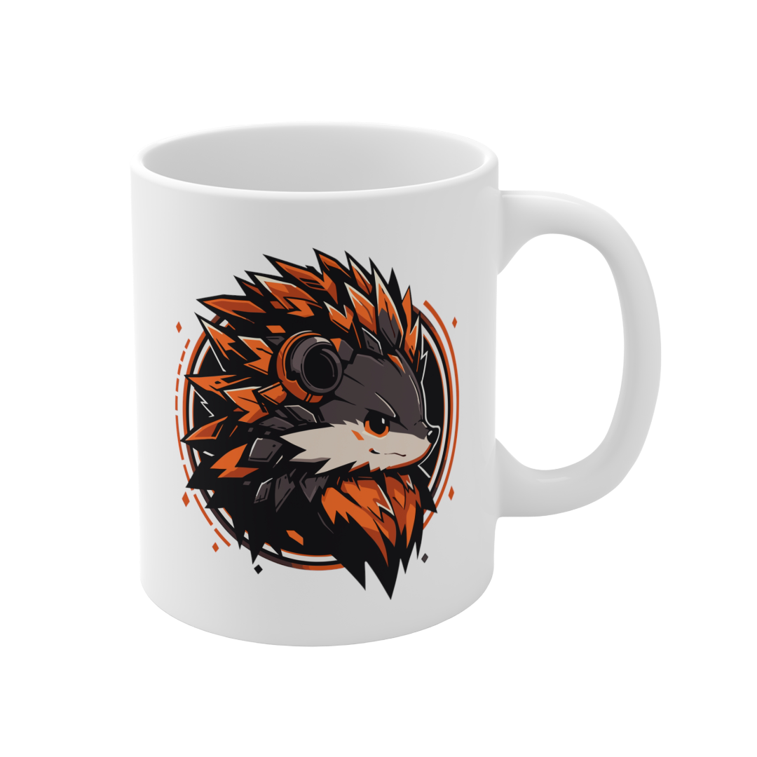 11 Oz Mug | Mascot-Hedgehog-008