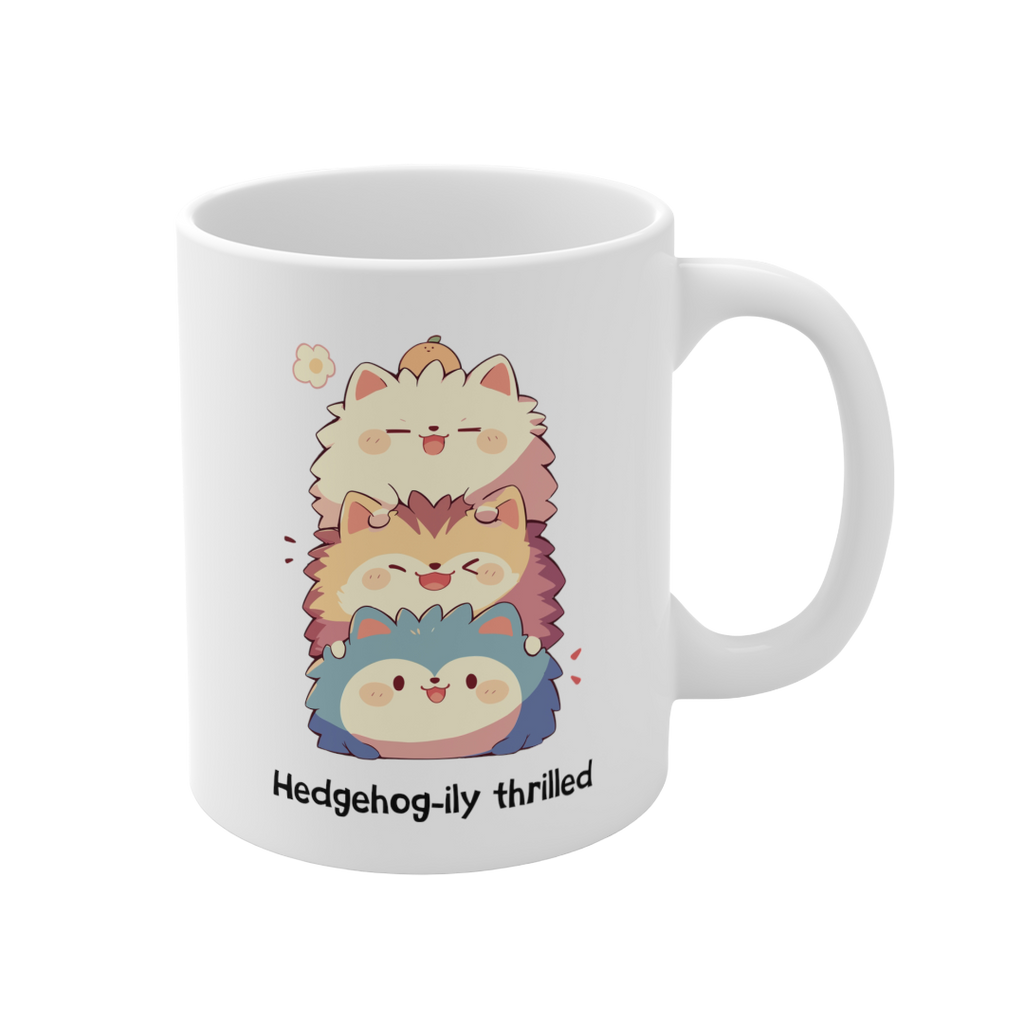 11盎司马克杯 | Kawaii-Hedgehog-002