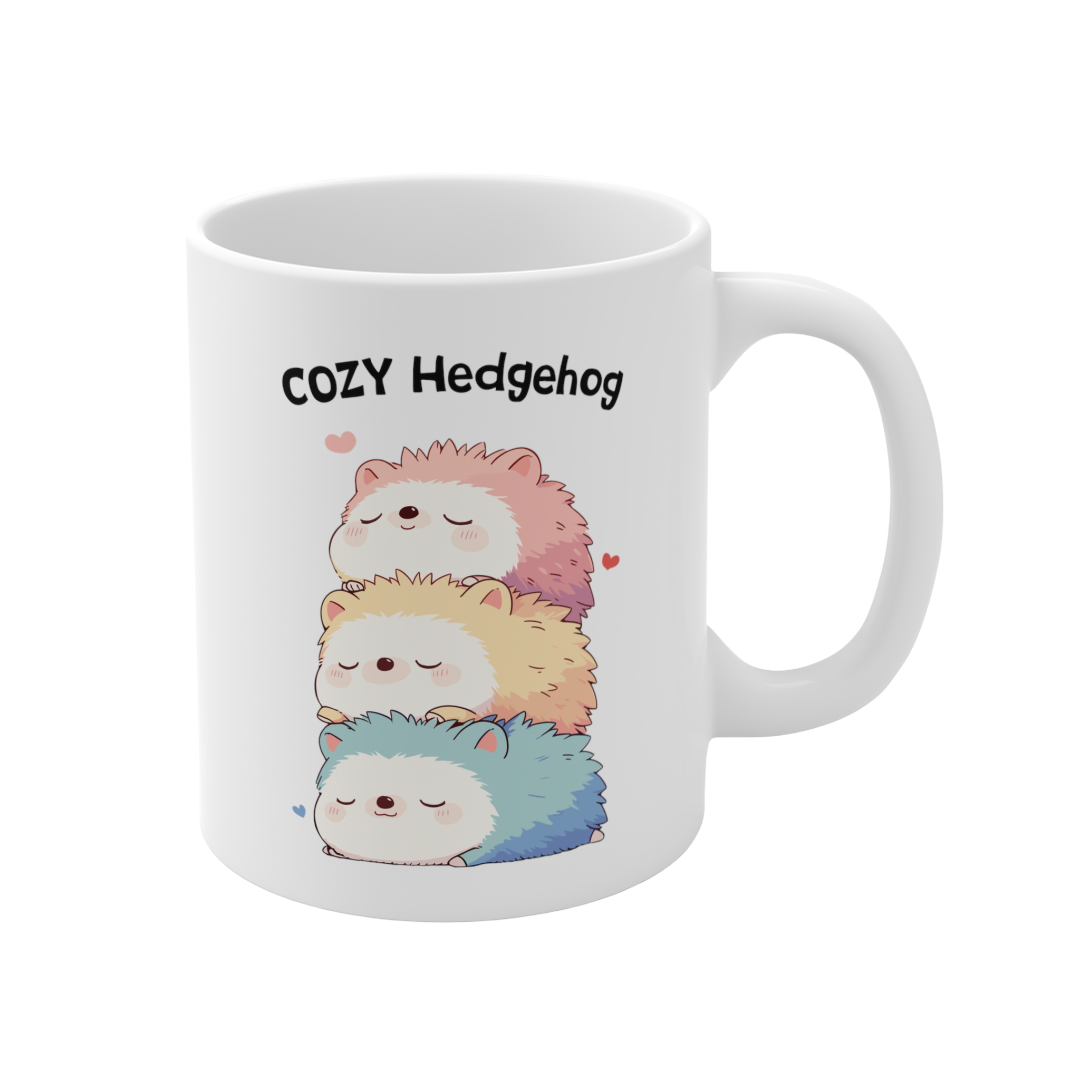 11盎司马克杯 | Kawaii-Hedgehog-003