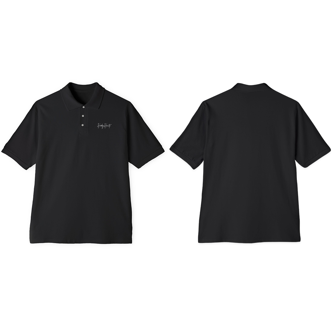 100% 纯棉珠地网眼 Polo 衫 | HH-DTF-100