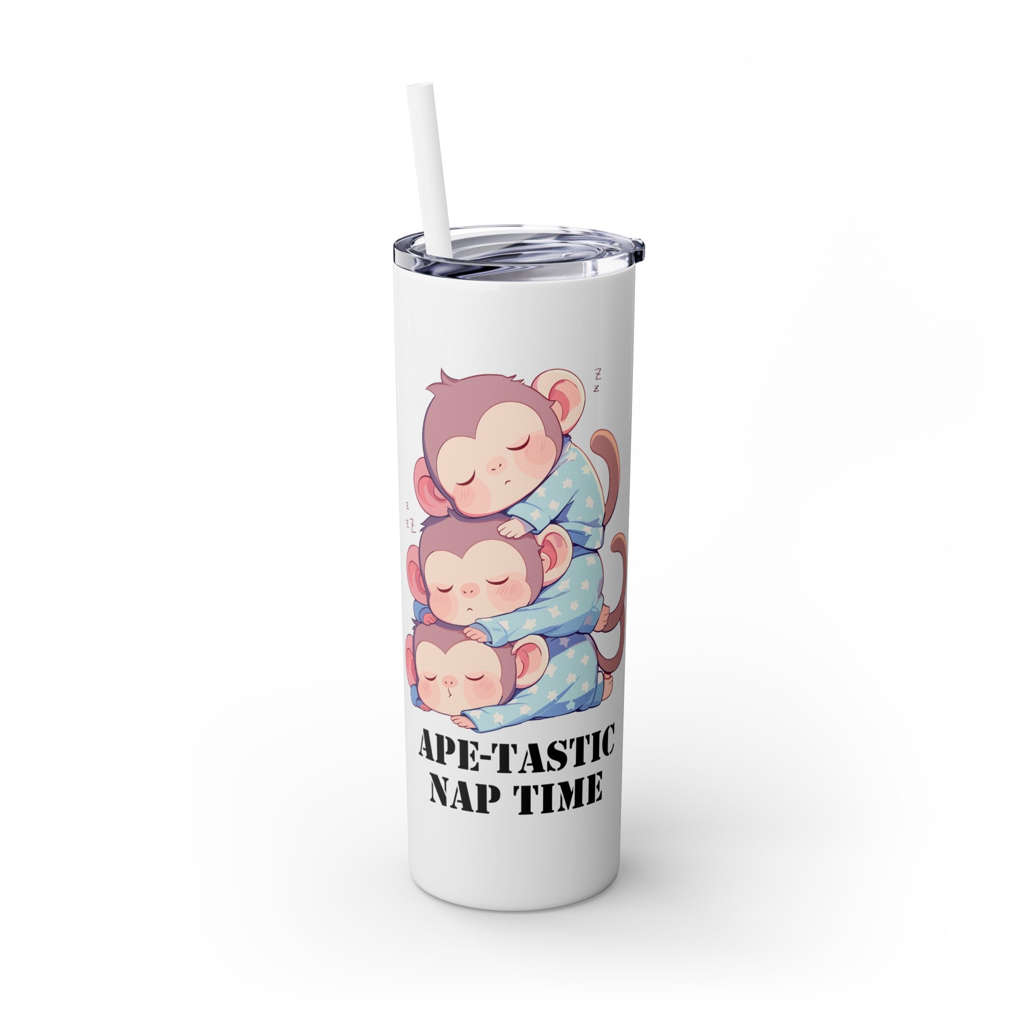 Kawaii，20盎司不锈钢防漏玻璃杯 T20-2405-Kawaii-Ape-003
