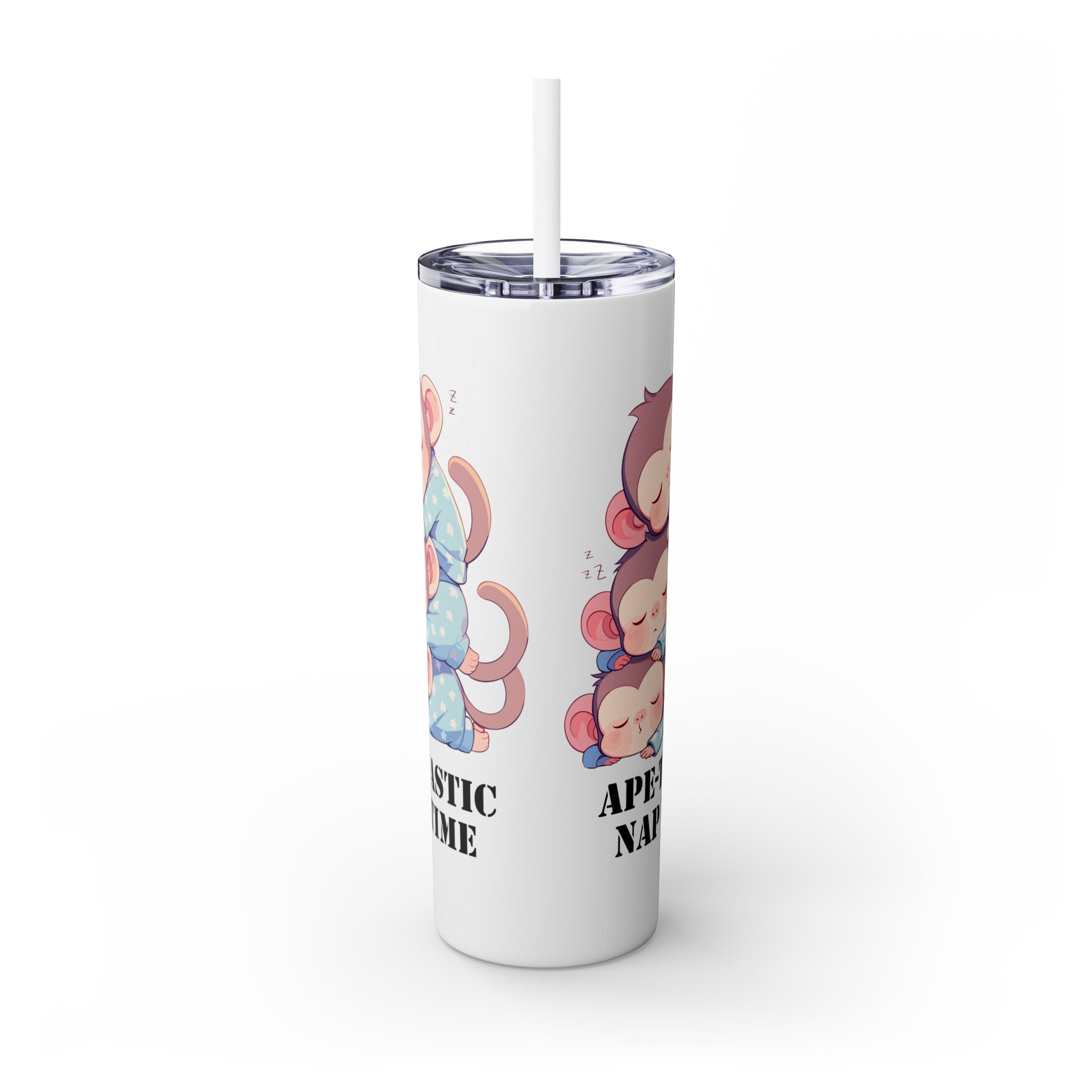 Kawaii，20盎司不锈钢防漏玻璃杯 T20-2405-Kawaii-Ape-003