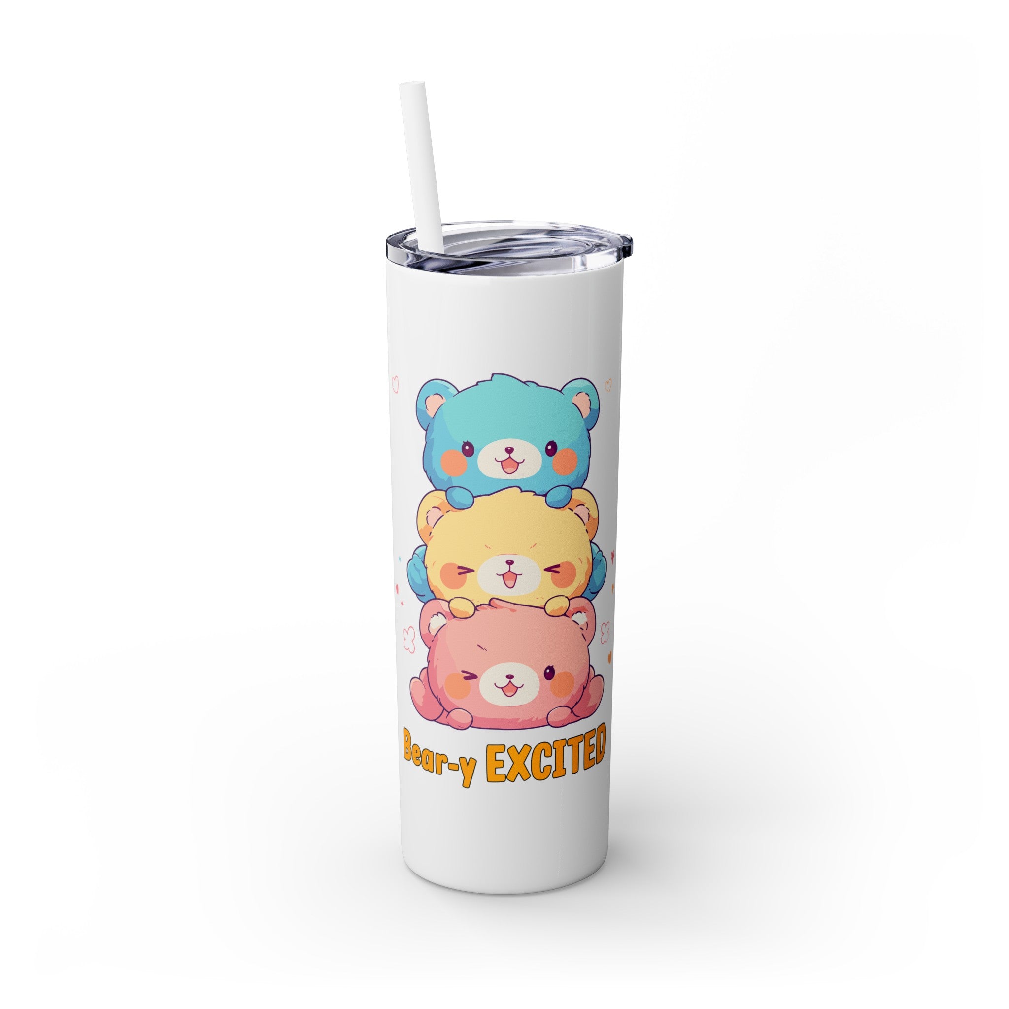 Kawaii，20盎司不锈钢防漏玻璃杯 T20-2405-Kawaii-Bear-002