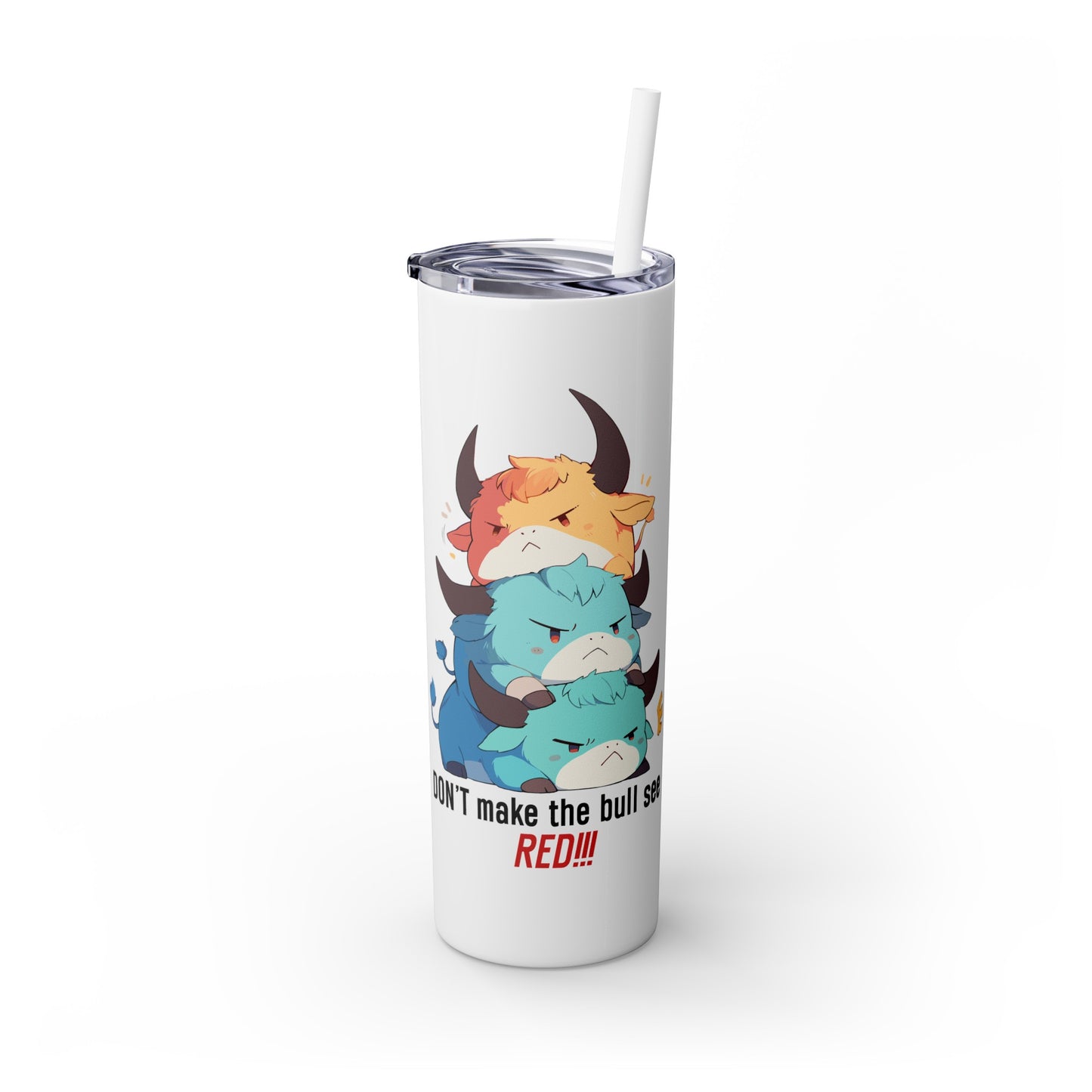 Kawaii, 20 Oz Tumbler, Stainless Steel, Leakproof T20-2405-Kawaii-Bull-001