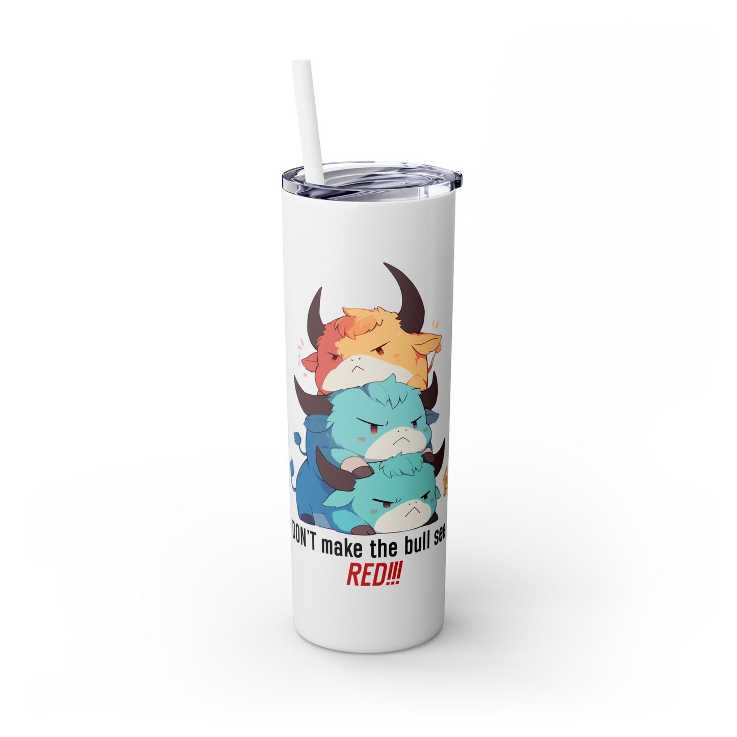 Kawaii, 20 Oz Tumbler, Stainless Steel, Leakproof T20-2405-Kawaii-Bull-001