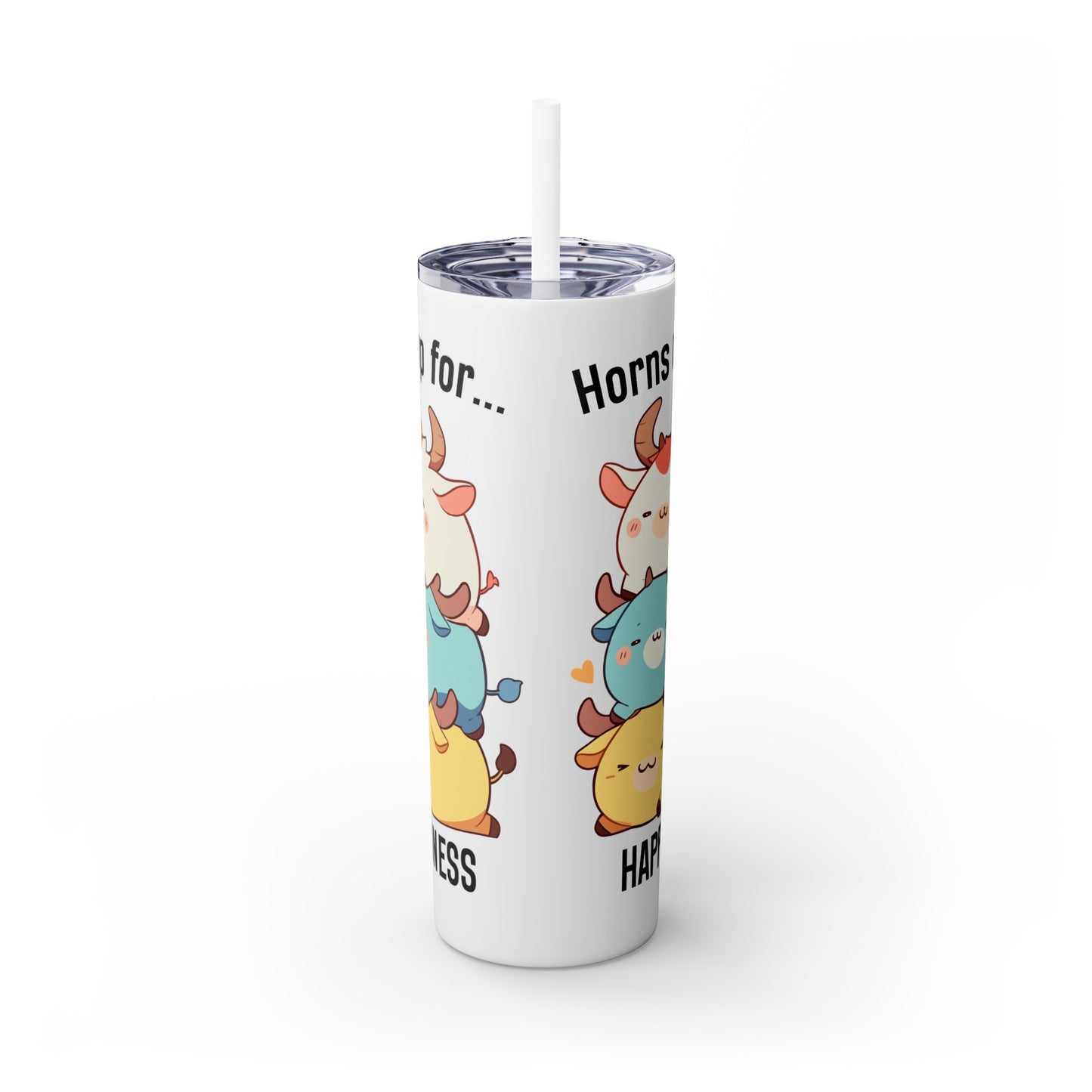 Kawaii, 20 Oz Tumbler, Stainless Steel, Leakproof T20-2405-Kawaii-Bull-002