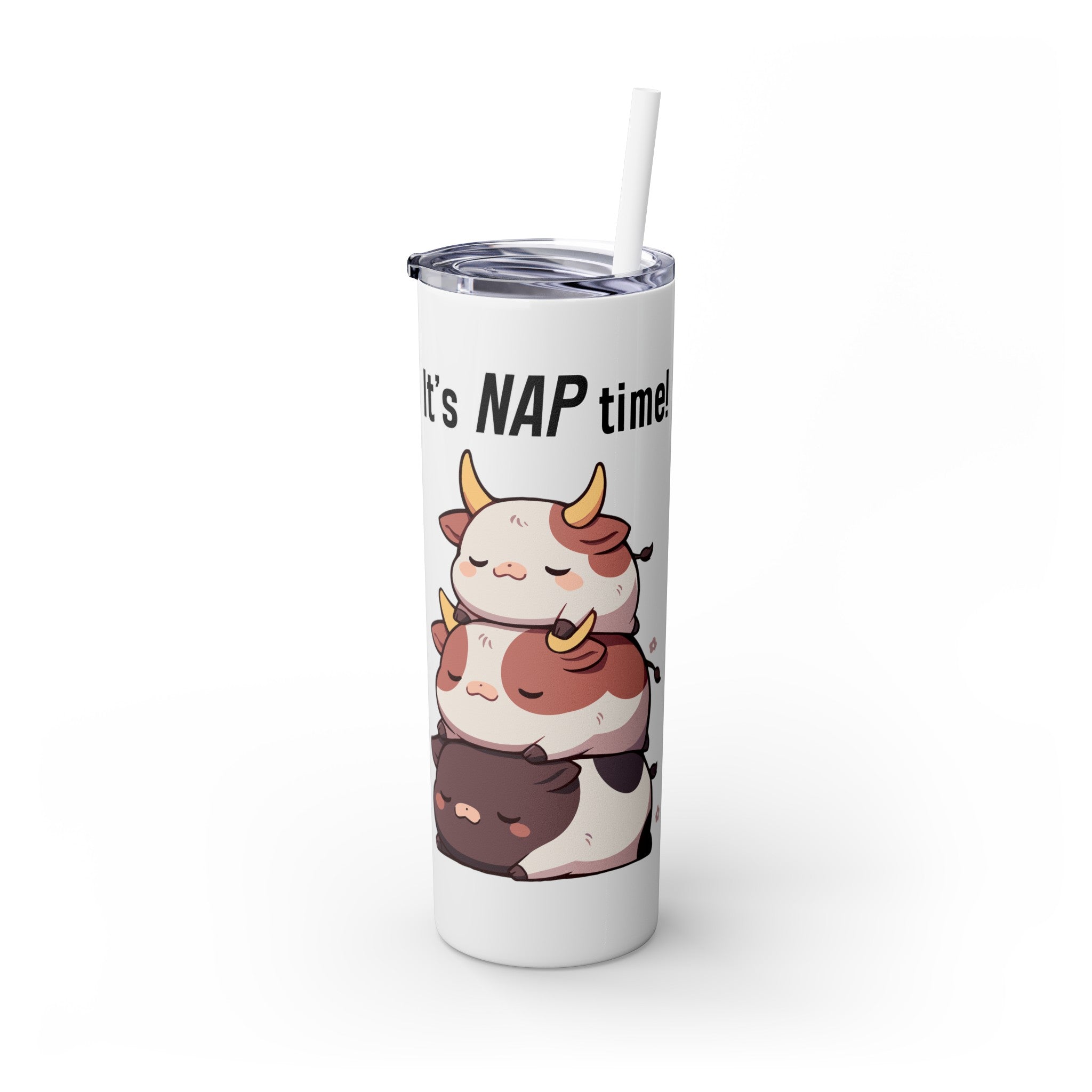 Kawaii，20盎司不锈钢防漏玻璃杯 T20-2405-Kawaii-Bull-003