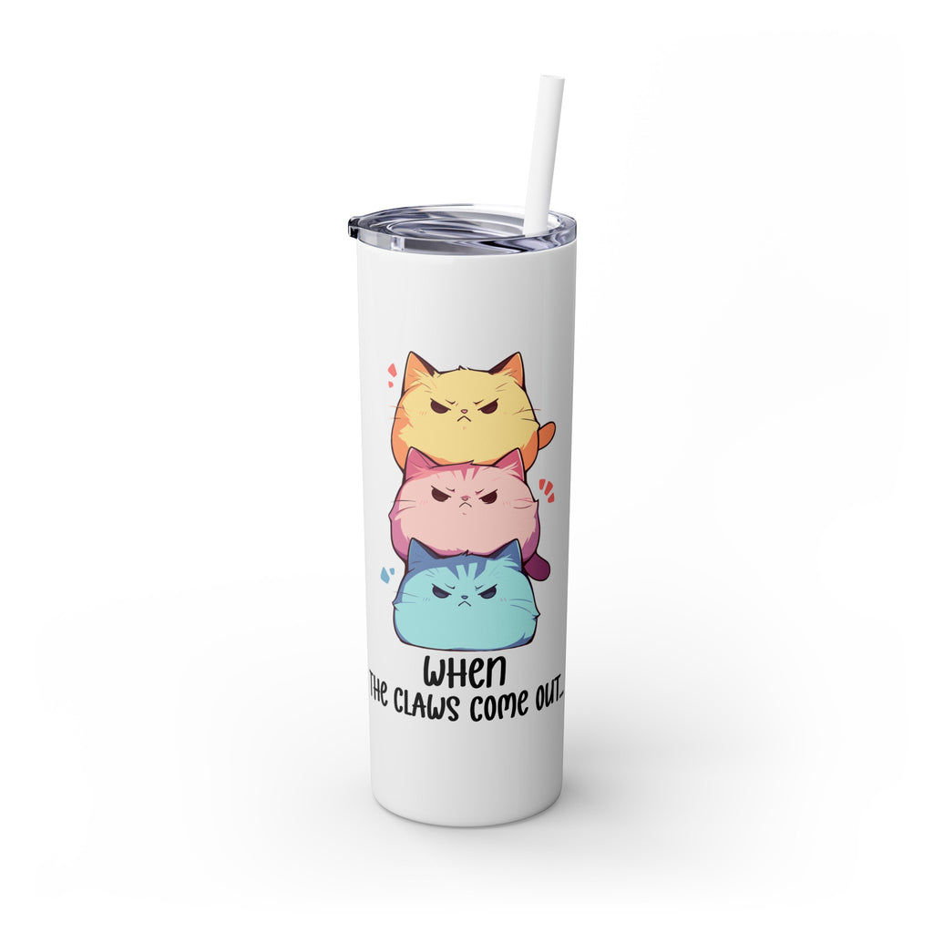 Kawaii，20盎司不锈钢防漏玻璃杯 T20-2405-Kawaii-Cat-001