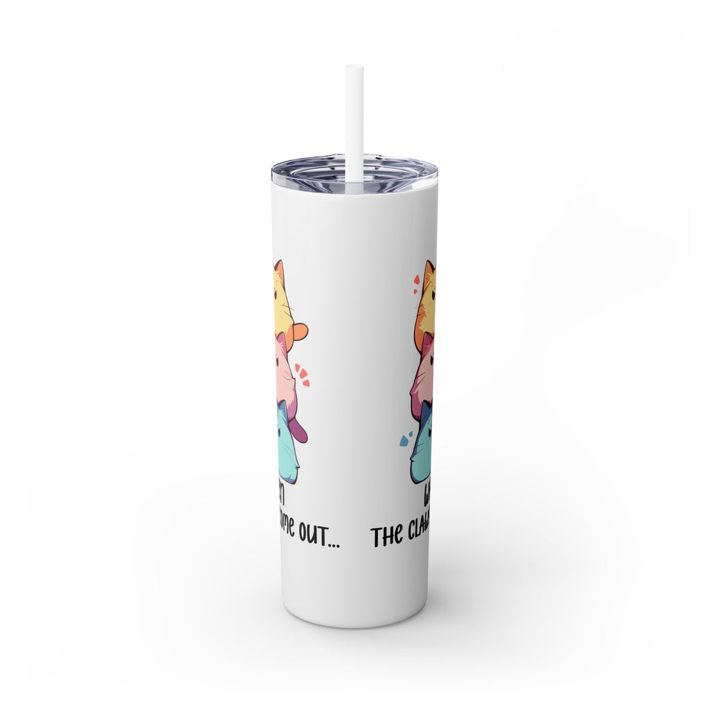 Kawaii，20盎司不锈钢防漏玻璃杯 T20-2405-Kawaii-Cat-001