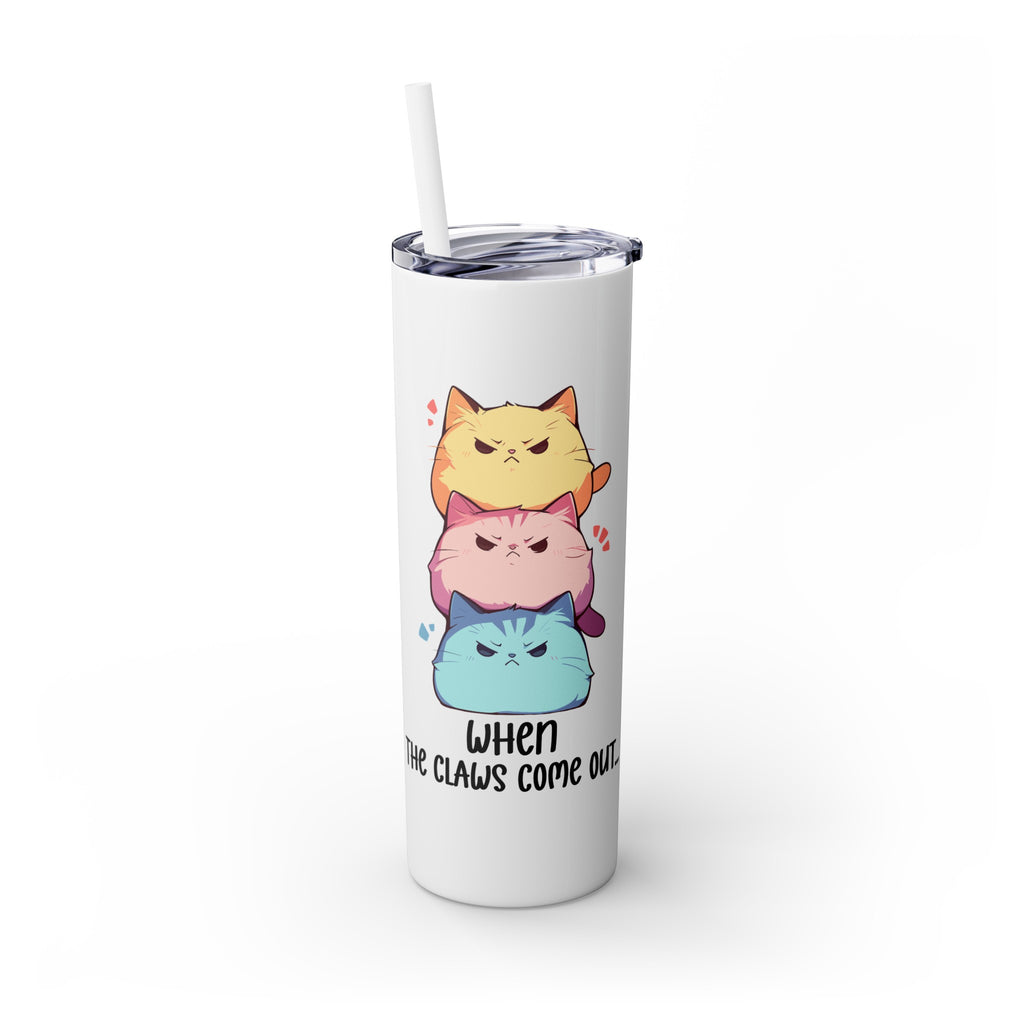 Kawaii，20盎司不锈钢防漏玻璃杯 T20-2405-Kawaii-Cat-001