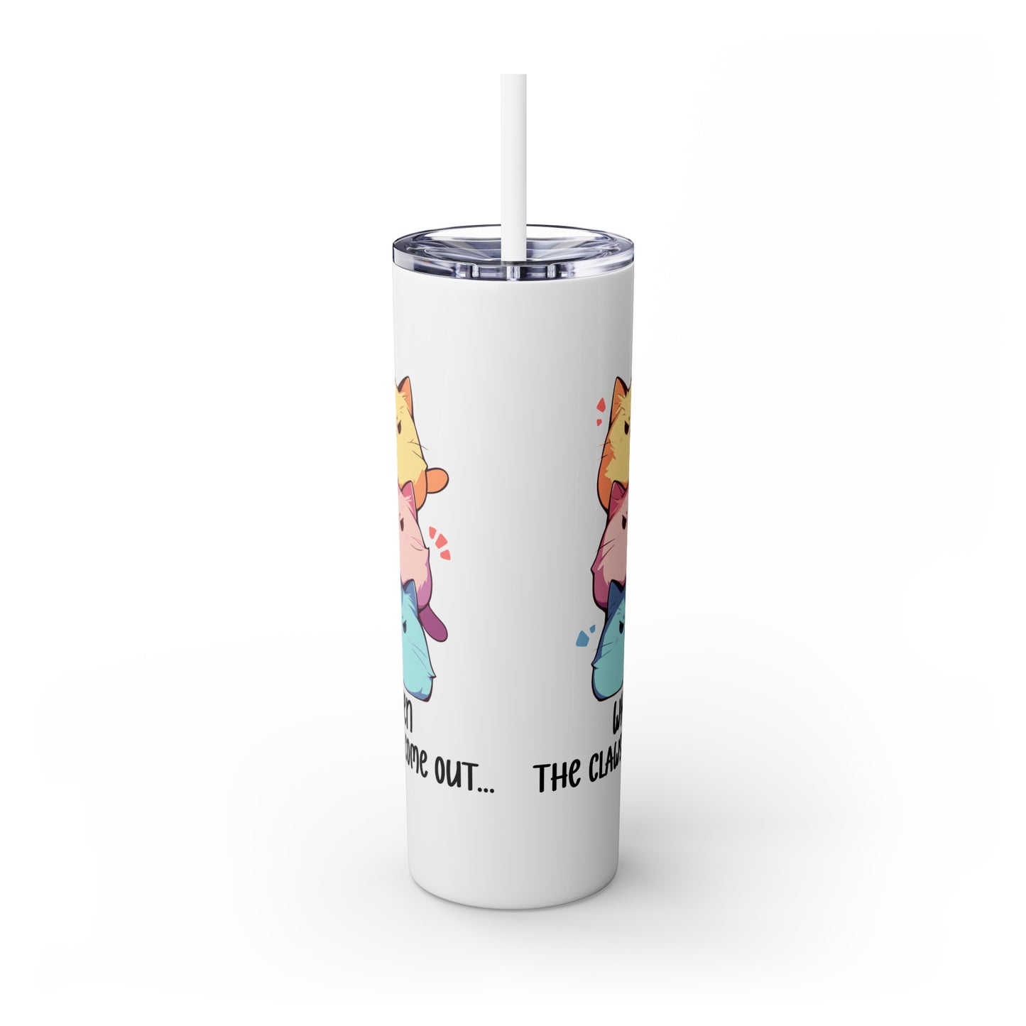 Kawaii, 20 Oz Tumbler, Stainless Steel, Leakproof T20-2405-Kawaii-Cat-001