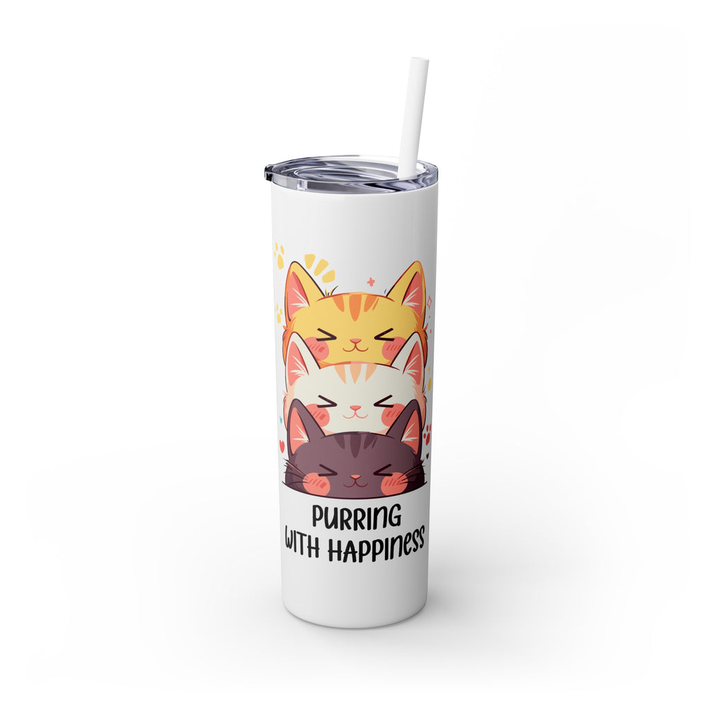 Kawaii，20盎司不锈钢防漏玻璃杯 T20-2405-Kawaii-Cat-002