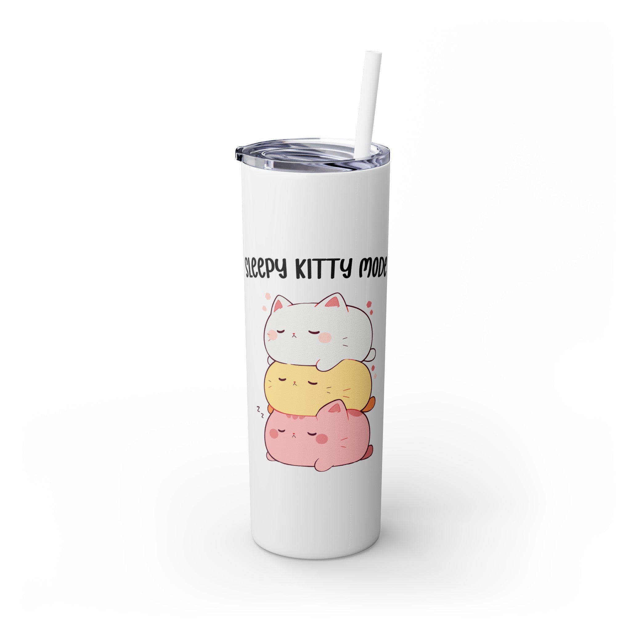 Kawaii，20盎司不锈钢防漏玻璃杯 T20-2405-Kawaii-Cat-003