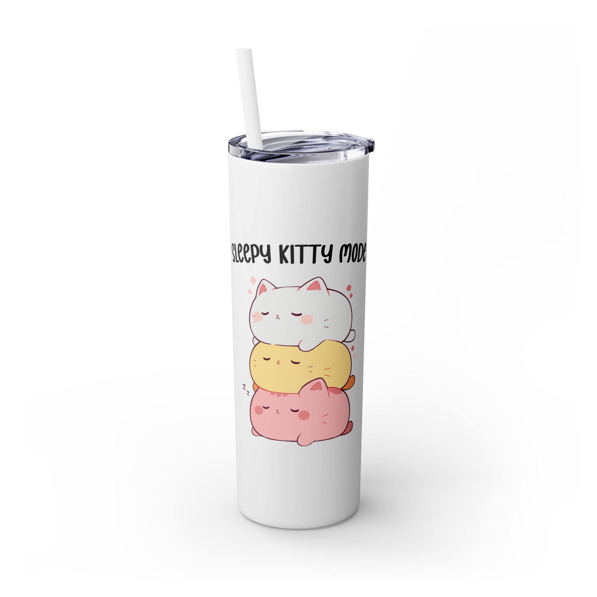 Kawaii，20盎司不锈钢防漏玻璃杯 T20-2405-Kawaii-Cat-003