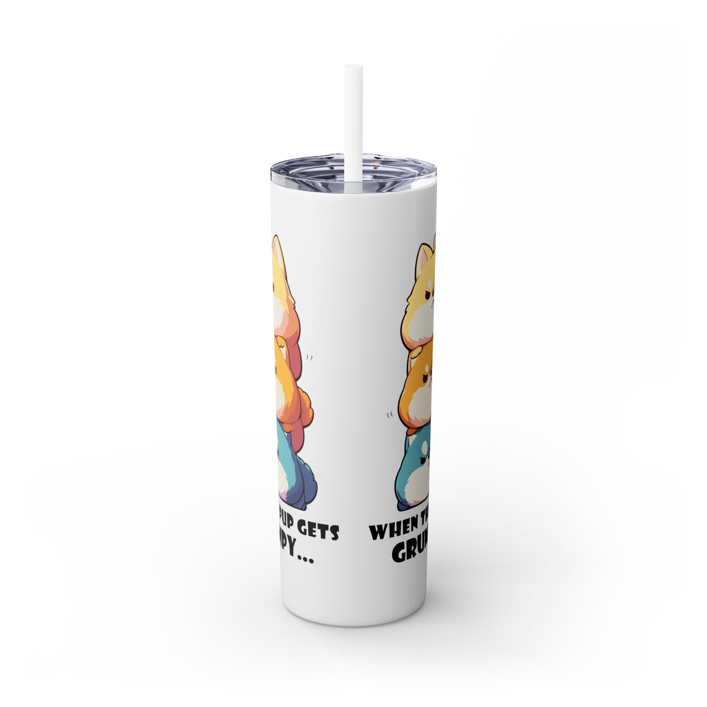 Kawaii，20盎司不锈钢防漏玻璃杯 T20-2405-Kawaii-Dog-001