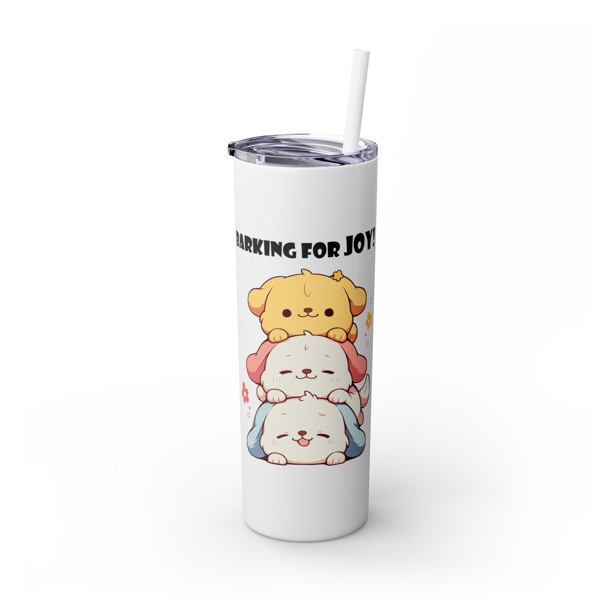 Kawaii，20盎司不锈钢防漏玻璃杯 T20-2405-Kawaii-Dog-002