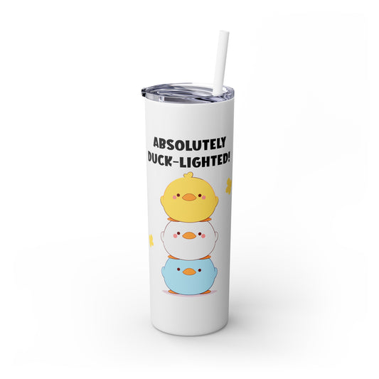 Kawaii, 20 Oz Tumbler, Stainless Steel, Leakproof T20-2405-Kawaii-Duck-002