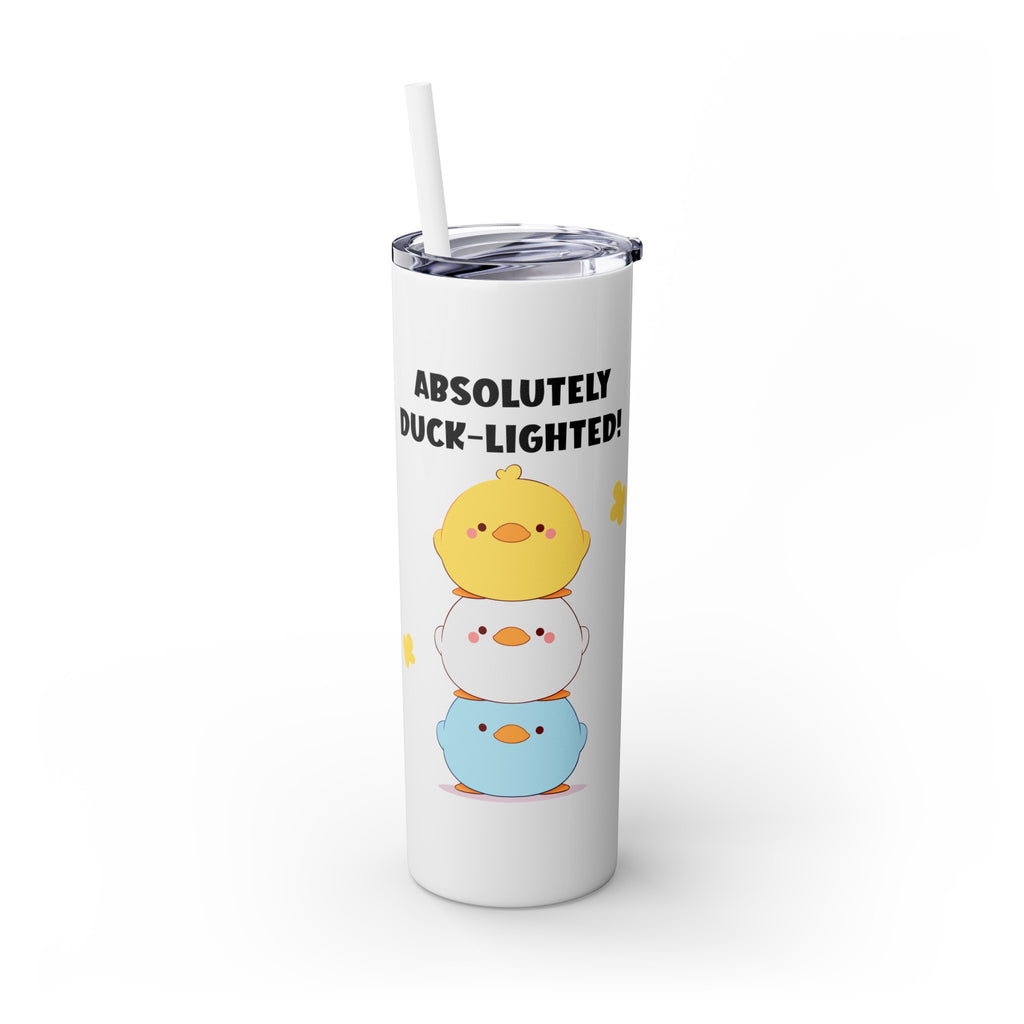 Kawaii，20盎司不锈钢防漏玻璃杯 T20-2405-Kawaii-Duck-002