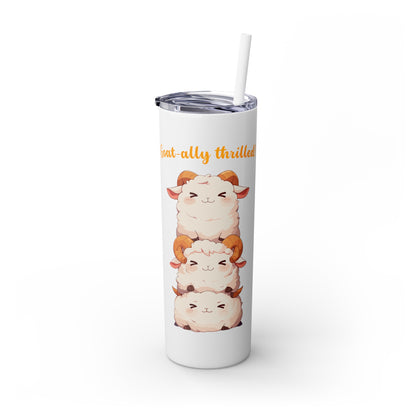 Kawaii, 20 Oz Tumbler, Stainless Steel, Leakproof T20-2405-Kawaii-Goat-002