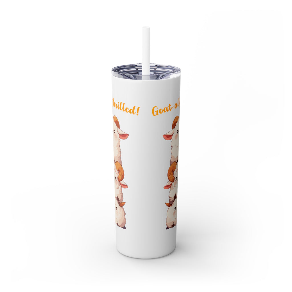 Kawaii，20盎司不锈钢防漏玻璃杯 T20-2405-Kawaii-Goat-002