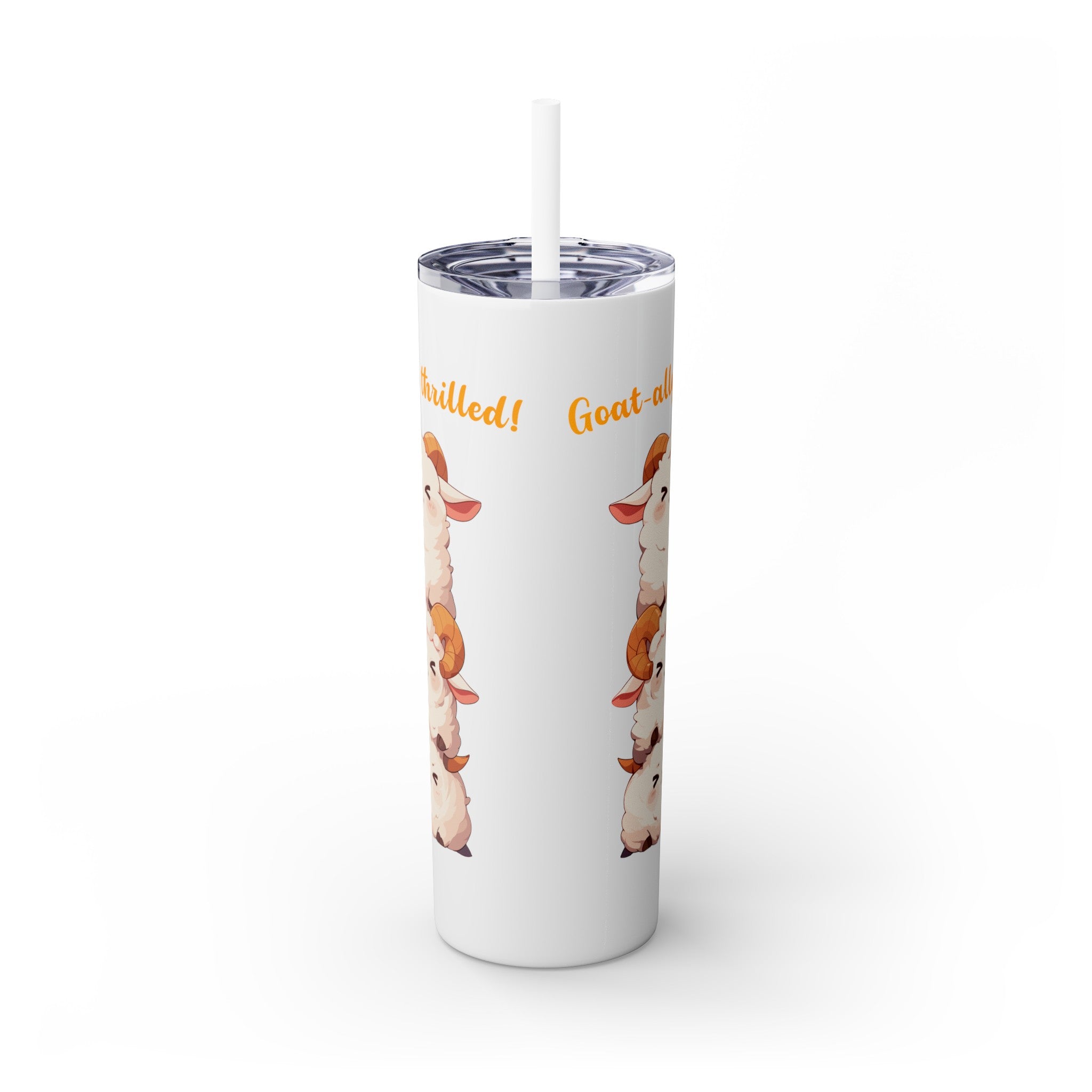 Kawaii，20盎司不锈钢防漏玻璃杯 T20-2405-Kawaii-Goat-002