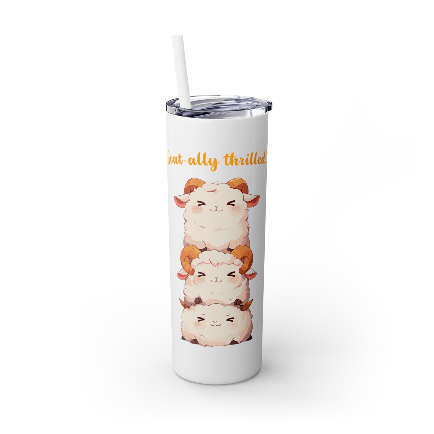 Kawaii, 20 Oz Tumbler, Stainless Steel, Leakproof T20-2405-Kawaii-Goat-002