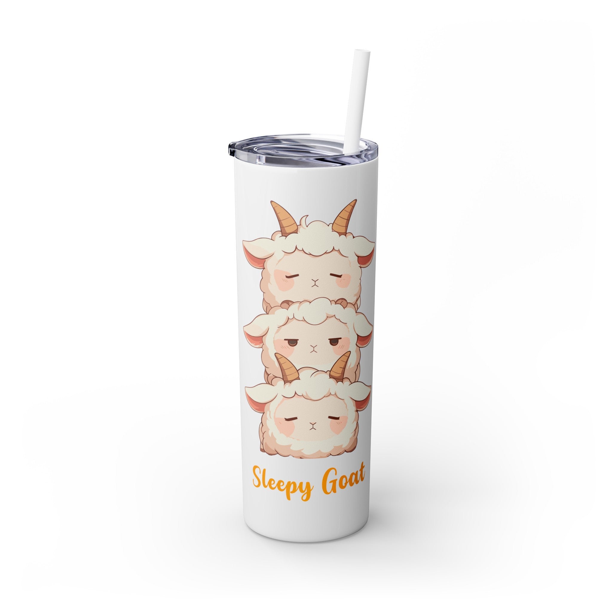 Kawaii，20盎司不锈钢防漏玻璃杯 T20-2405-Kawaii-Goat-003