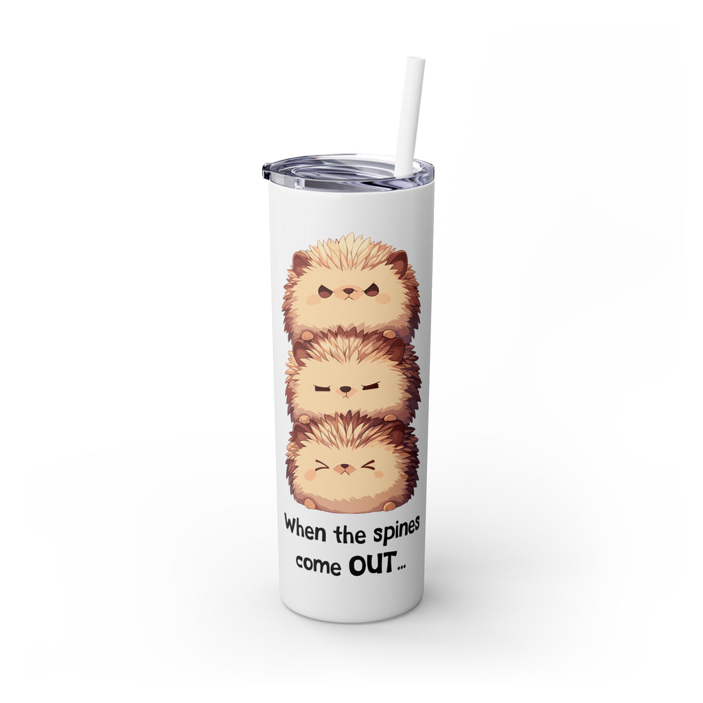 Kawaii，20盎司不锈钢防漏玻璃杯 T20-2405-Kawaii-Hedgehog-001