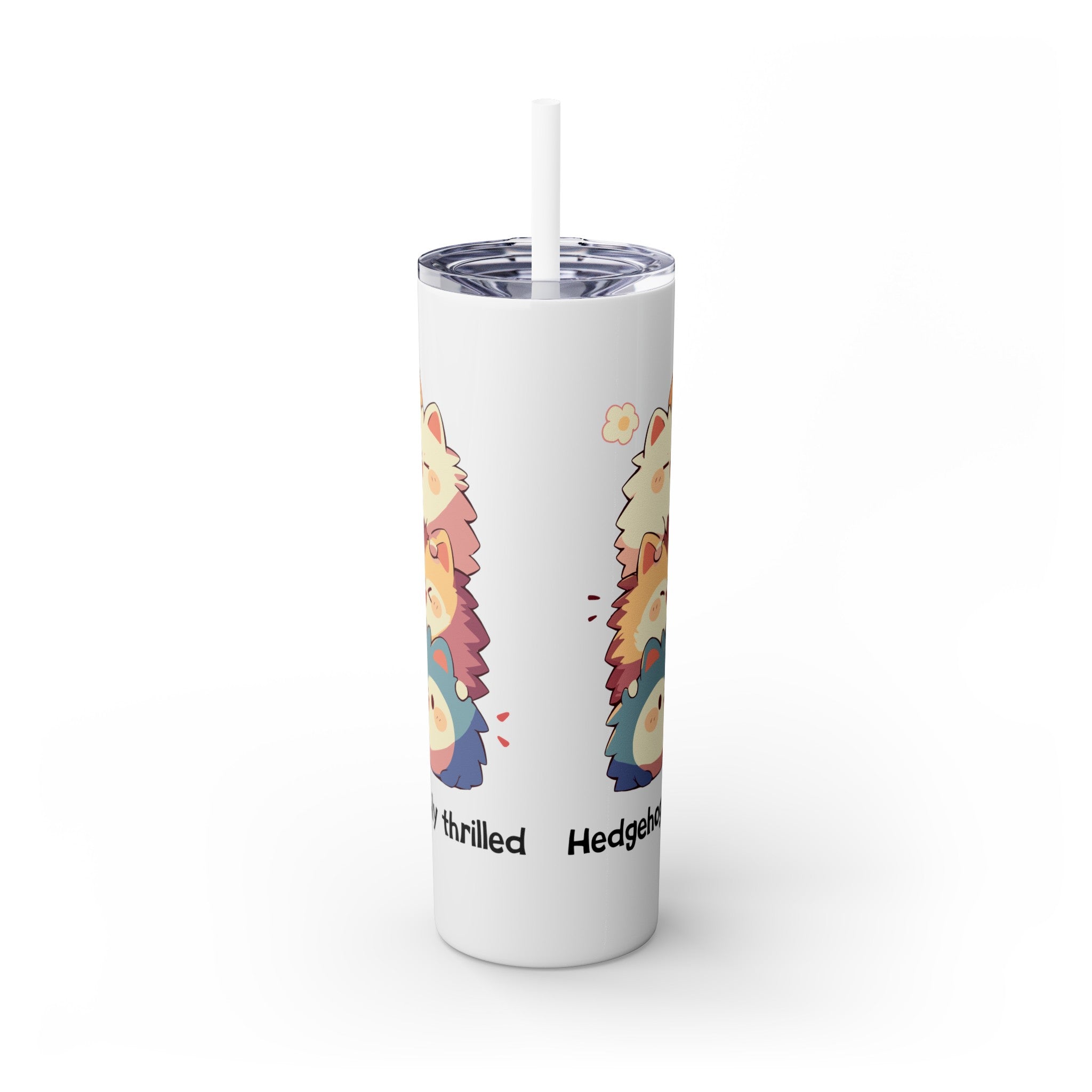Kawaii，20盎司不锈钢防漏玻璃杯 T20-2405-Kawaii-Hedgehog-002